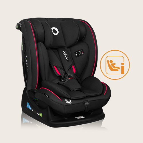 lionelo Aart i-Size Black Carbon Red — Kindersitz